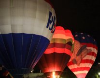 hot air balloon glow