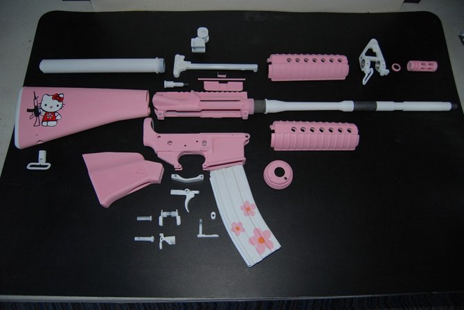 Hello Kitty AR-15 Rifle