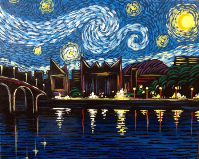 Painting Workshop: "Starry Night Over Chattanooga"