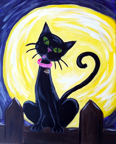 Painting Workshop: Black Cat