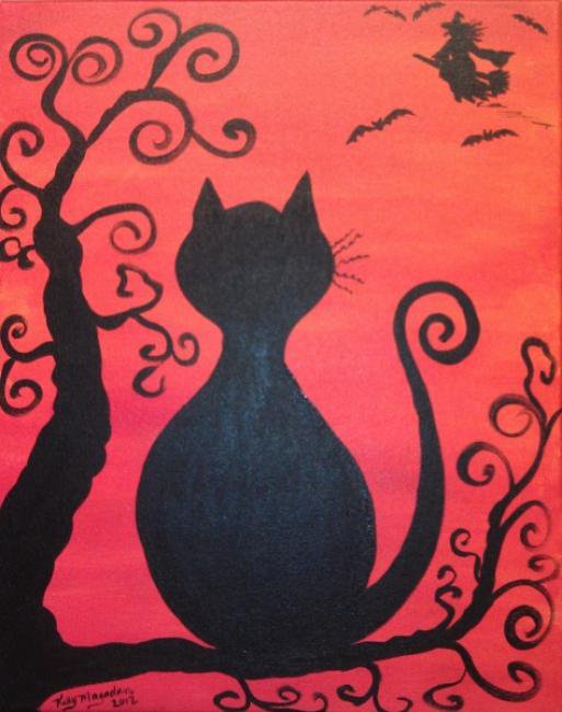 Painting Workshop: Halloween Week! Halloween Cat