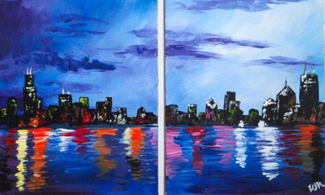 Painting Workshop: Skyline - Couples Painting