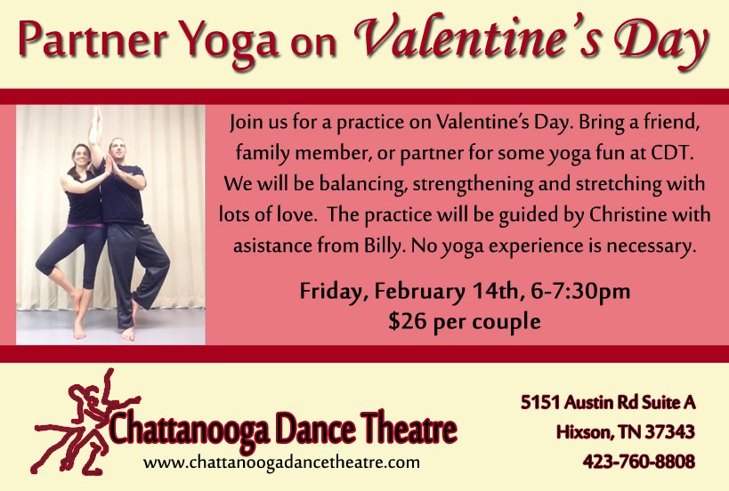 Partner Yoga for Valentine's Day