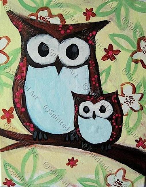 Painting Workshop: Family Class - Owls