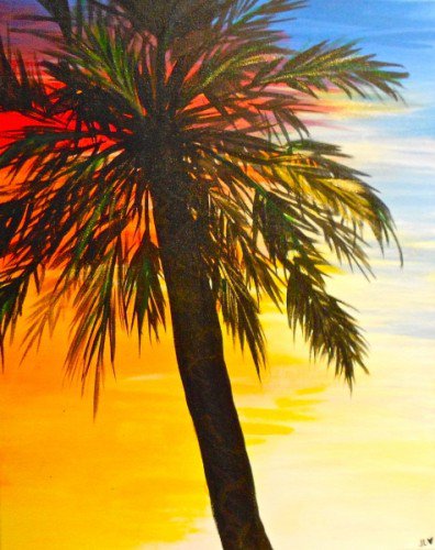 Painting Workshop: Sunset Palm