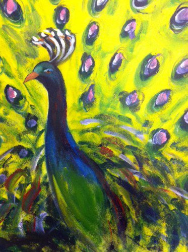 Painting Workshop: Peacock 2