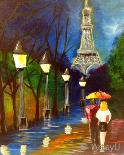 Painting Workshop: Mimi's "Night in Paris"
