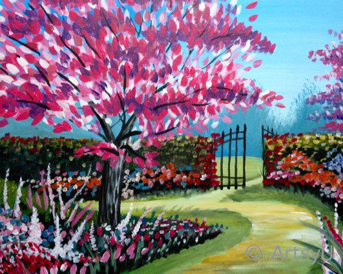 Painting Workshop: Pink Garden