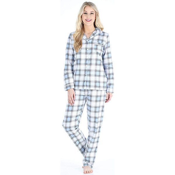 PajamaMania Women’s Cotton Flannel Long Sleeve Pajamas.png