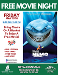 Finding Nemo 5.10.24 Movie night  Flyer) - HOP 4.19.24 Flyer