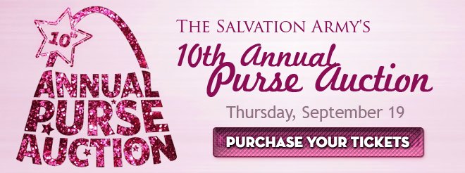 The Salvation Army Women's Auxiliary 10th Annual Purse Auction