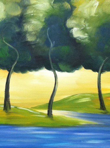 Painting Workshop: "Three Trees"