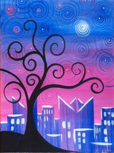 Painting Workshop:"Whimsical Evening"