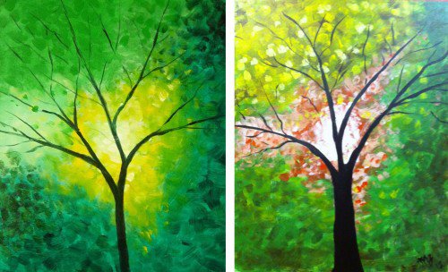 Painting Workshop: "Green Tree" or "Fall Tree"