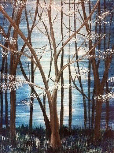 Painting Workshop: "Blue Forest"