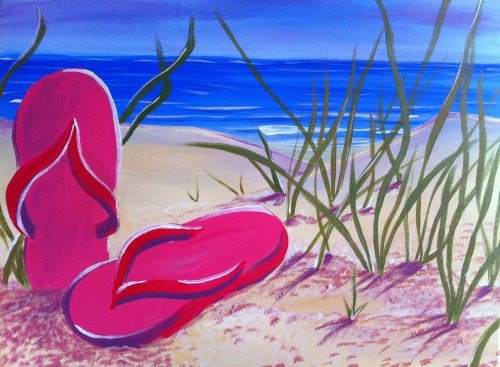 Painting Workshop: "Flip Flop Beach"