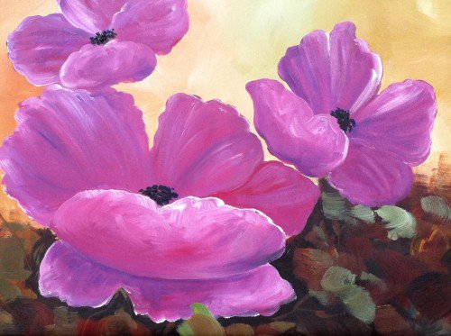 Painting Workshop: "Pink Flowers"