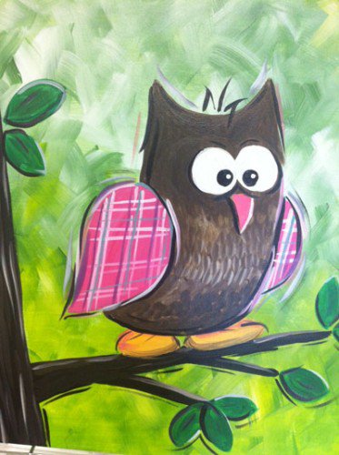 Painting Workshop: "Plaid Owl"