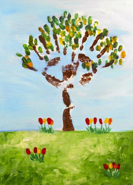 Painting Workshop: Art After School- Fingerprint Tree