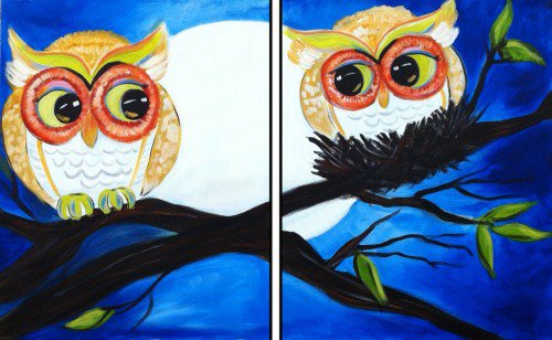 Painting Workshop: Night Owls--Date Night