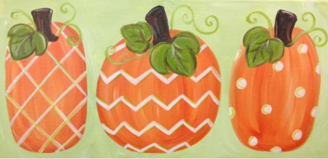 Painting Workshop: Three Pumpkins