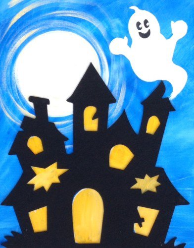 Painting Workshop: Haunted House - Family Night