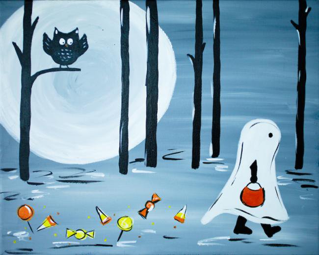 Painting Workshop: Halloween Week! Ghost and Candy
