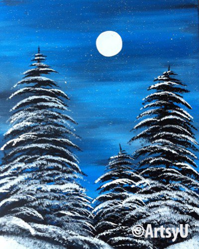 Painting Workshop: Snowy Night