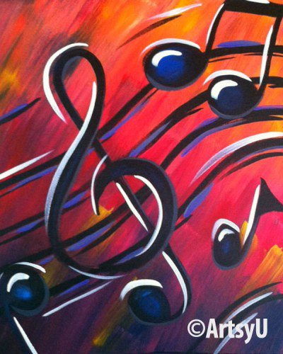 Painting Workshop: Music Notes