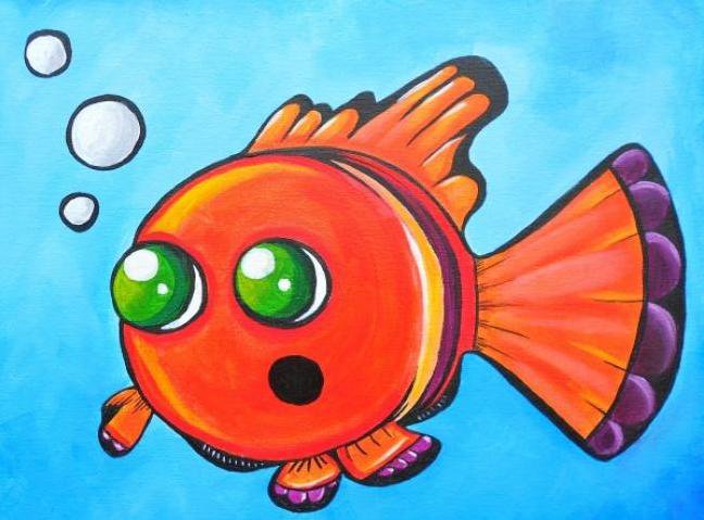Painting Workshop: Kids Class - Goldfish