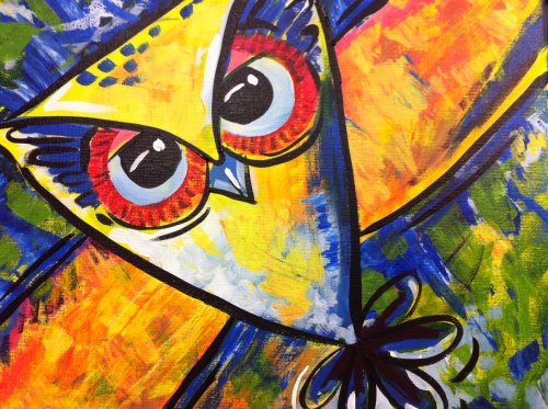 Painting Workshop: Flying Owl