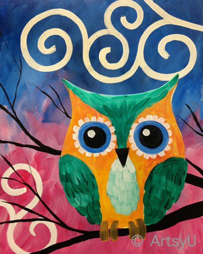 Painting Workshop: Jade Owl