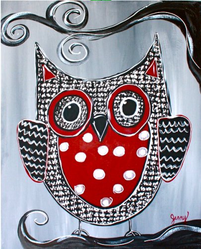 Painting Workshop: Red and White Owl