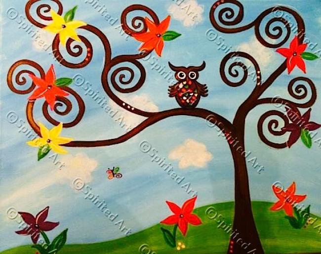 Painting Workshop: Colorful Owl