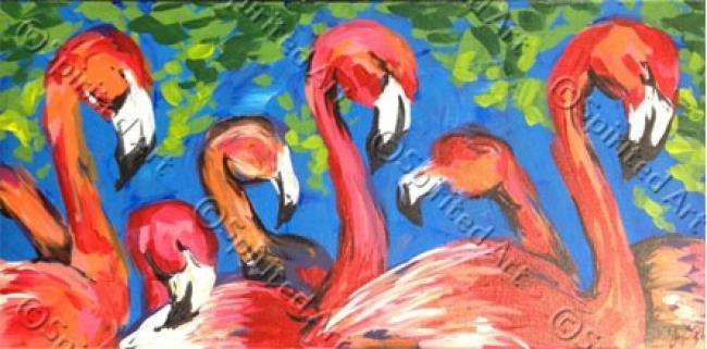 Painting Workshop: Flamingos