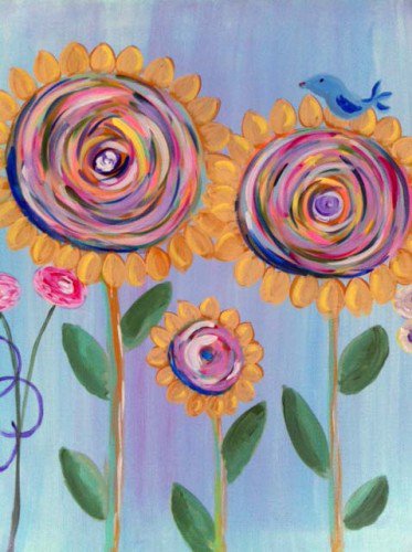 Painting Workshop: Swirly Flowers
